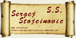 Sergej Stojčinović vizit kartica
